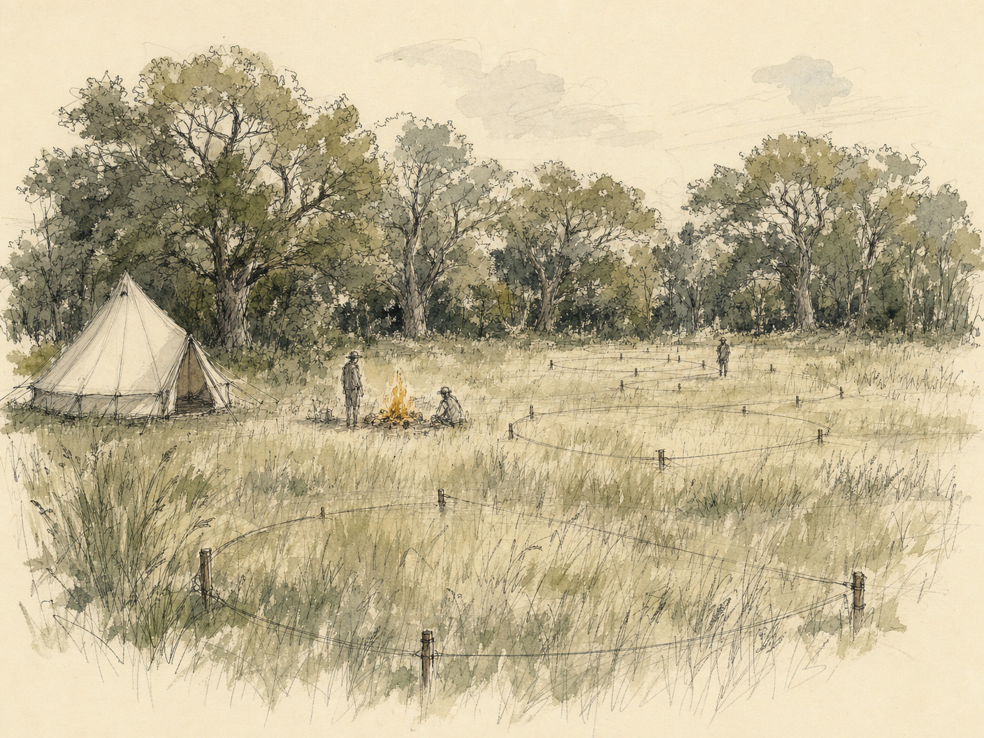 The site as drawn at the selected phase.
